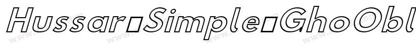 Hussar Simple GhoObl字体转换